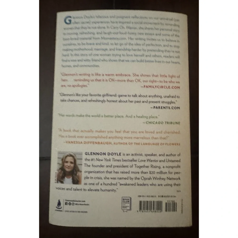 Glennon Doyle Carry On, Warrior PB Self-Help Inspiration Personal Growth YA